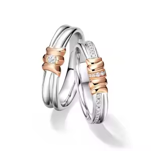 C Wedding Ring Set
