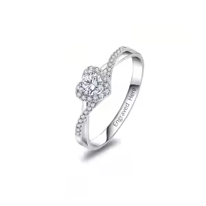 A-Heart Moissanite Rings