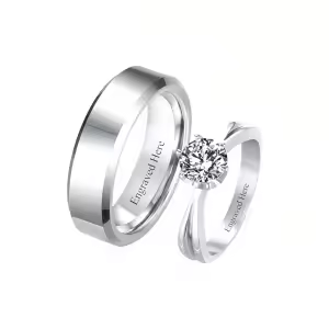 Wedding Band Set-N