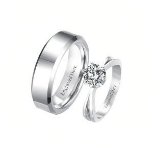 Wedding Band Set-N