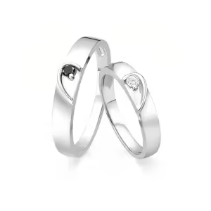 C Wedding Ring Set