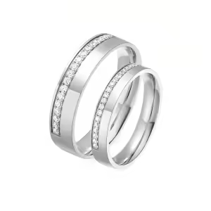 C Wedding Ring Set