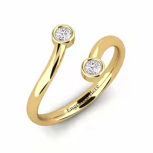 C Moissanite Ring