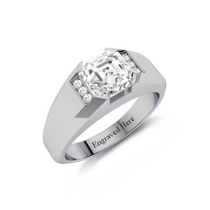 Princess Cut Moissanite Ring