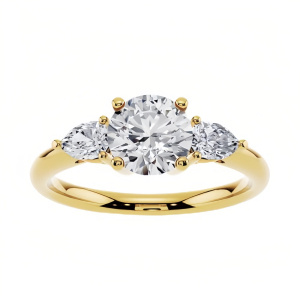 F Moissanite Ring