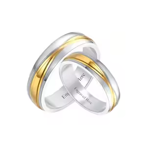 Wedding Band Set-P