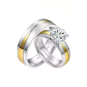 Wedding Band Set-R