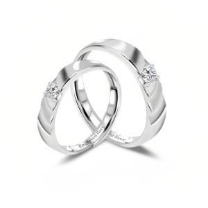 moissanite engageme ring d