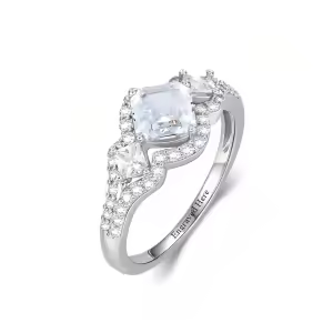 3 Stone Ring Silver