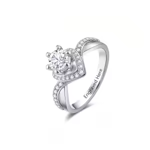 B Moissanite Rings