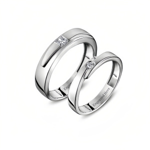 moissanite engageme ring f