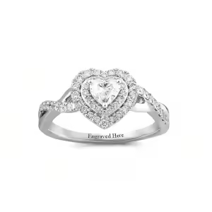 Heart Twisted Ring-D