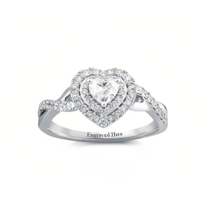 Heart Twisted Ring-D