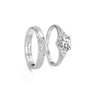 Wedding Band Set-E
