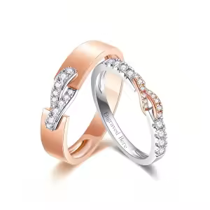 I Moissanite Wedding Ring Set