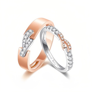 I Moissanite Wedding Ring Set
