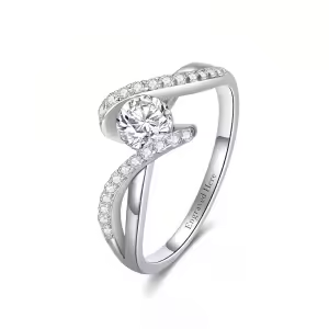 D-Round Moissanite Ring