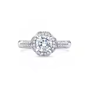 Round Engagement Ring