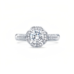 Round Engagement Ring