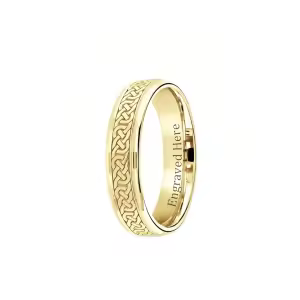 B Gold Ring