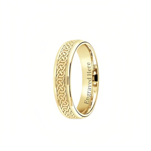 B Gold Ring