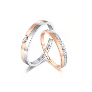 C Wedding Ring Set