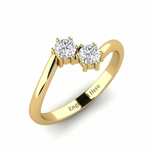D Moissanite Ring