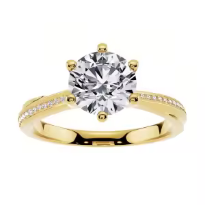 K Moissanite Ring