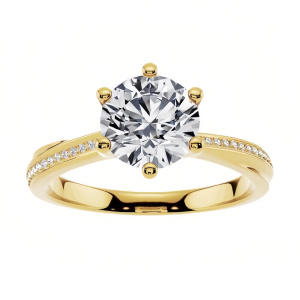 K Moissanite Ring
