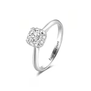 B Personalized Moissanite Rings