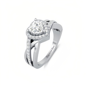 Heart Twisted Ring-B