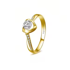 Personalized Moissanite Ring