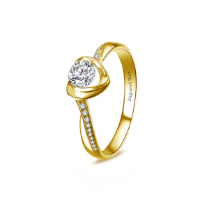Personalized Moissanite Ring