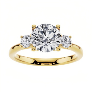 E Moissanite Ring