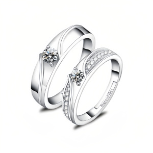 Moissanite Ring Sets H
