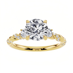 H Moissanite Ring
