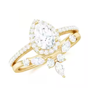 D Moissanite Ring