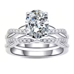 3.48cttw Oval Cut