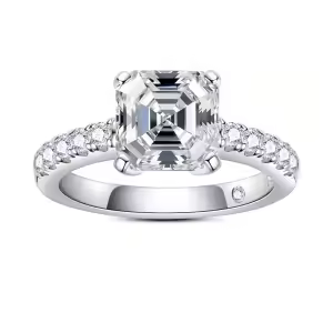 3.3cttw Asscher Cut