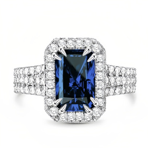 Silver & Sapphire Blue