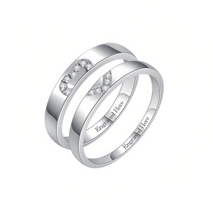 Moissanite Ring Sets G