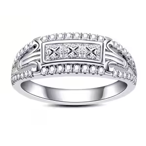0.836cttw Princess Cut