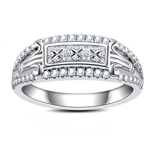 0.836cttw Princess Cut