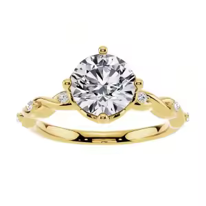 C Moissanite Ring