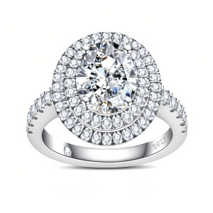 3.72cttw Oval Cut