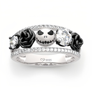 Silver and black