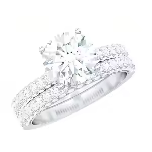 C Moissanite Ring