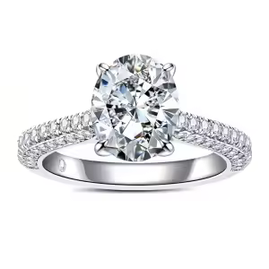 3.692cttw Oval Cut