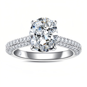 3.692cttw Oval Cut