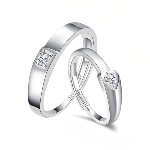 Moissanite Ring Sets E